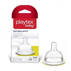 حلمة الرضاعة الطبيعية +3-6شهور  Playtex NaturaLatch Nipple fast Flow